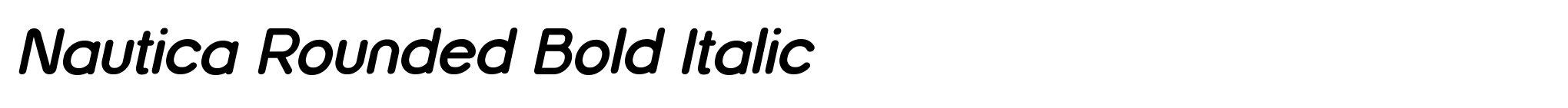 Nautica Rounded Bold Italic image